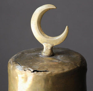 Antique Large Arabian Polished Brass Incense Burner Islamic Moorish Style 19th c