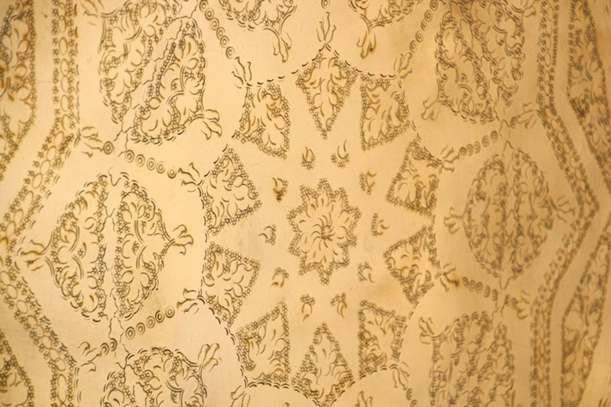 Monumental Moroccan Brass Tray Platter