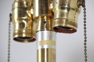 Anglo Indian Moorish Brass Table Lamp by Frederick Cooper