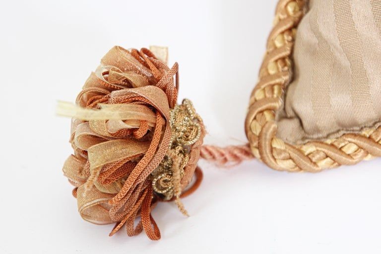 Moorish Style Decorative Gold Throw Pillow