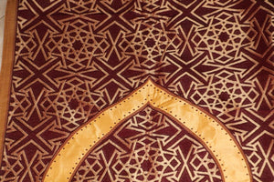 Moroccan Wall Hanging Hiti with Moorish Arches Red and Gold