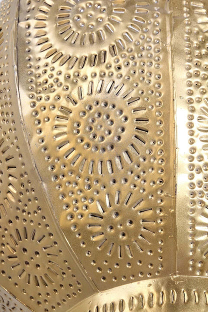 Handcrafted Moroccan Gilt Metal Pendant, North Africa