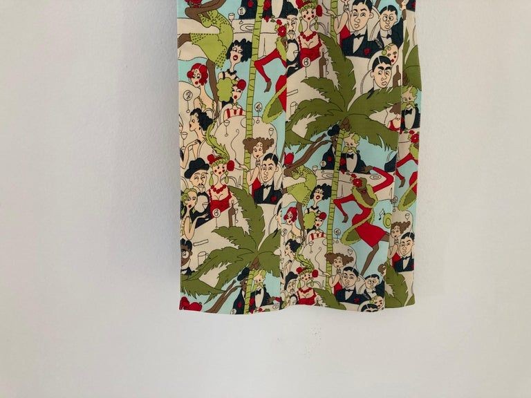 John Galliano Prints Vintage Pants, Rare Trousers, 1999's John Galliano Prints Vintage Pants, Rare Trousers, 1999's