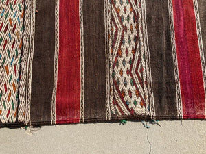 Moroccan Vintage Tribal Kilim Rug Textile North Africa