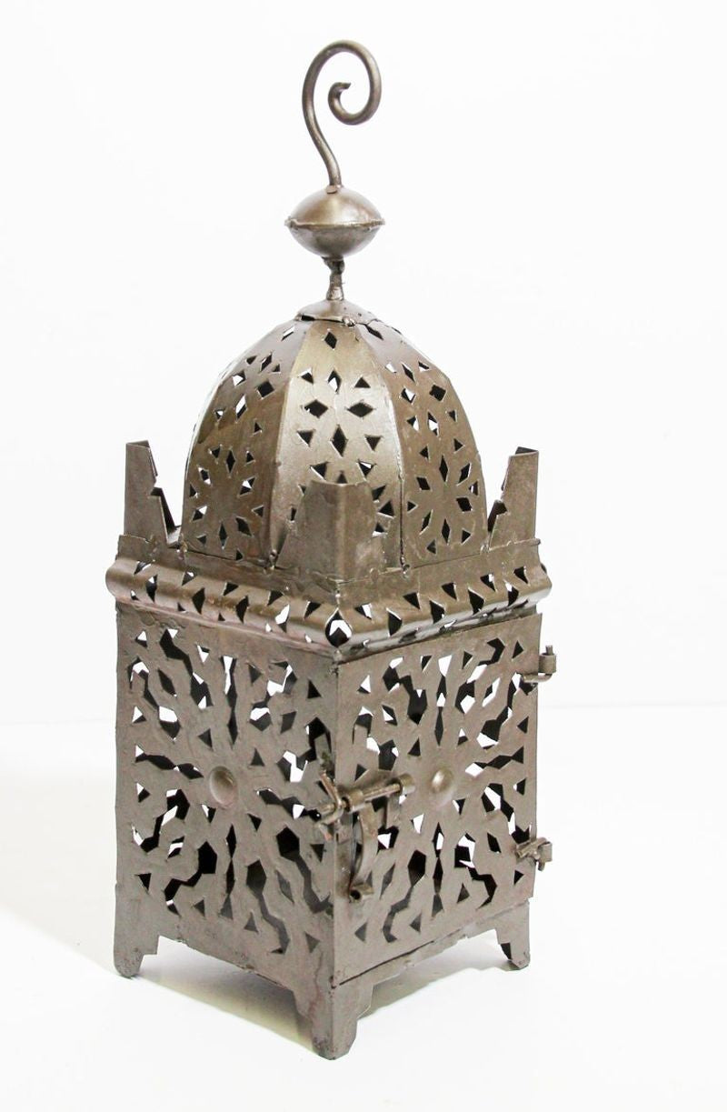 Moroccan Hurricane Metal Candle Lantern