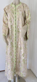 Moroccan Kaftan in Silver Metallic Floral Brocade