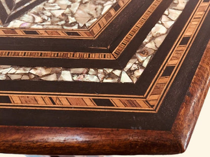 19th Century Hand-Carved Moorish Side Table from Turkey