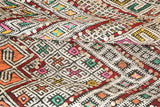 1950s Authentic Moroccan African Tuareg Wedding Runner Rug 15.5 ft long
