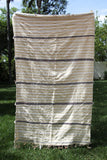 Vintage Moroccan Handcrafted Wedding Blanket Throw with Sequins