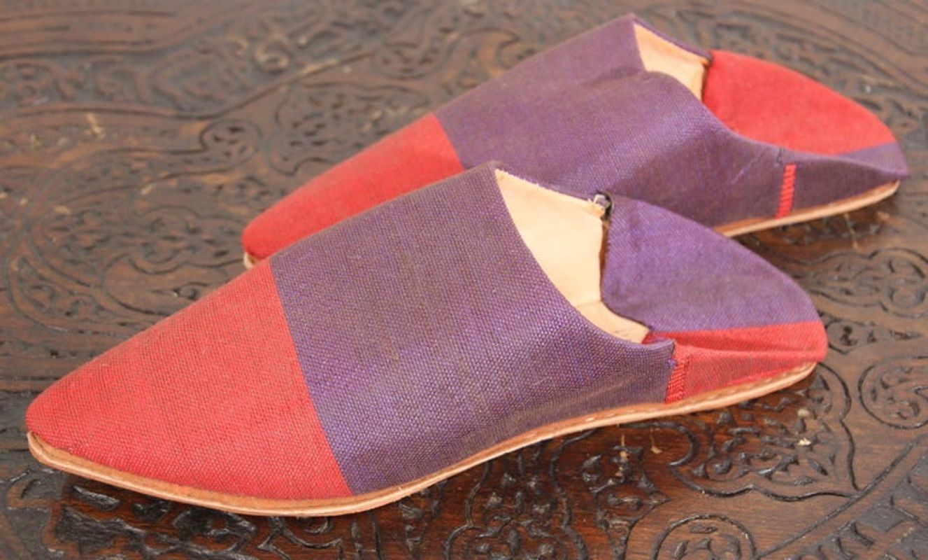Moroccan Silk Slippers Marrakech Babouches