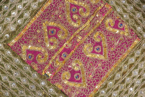 Mughal Style Metal Threaded Tapestry Framed from Rajasthan, India