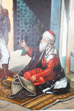 Moroccan Moorish Orientalist Oil Painting