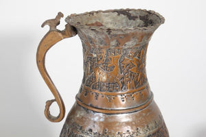Middle Eastern Tinned Copper Coffee Pot, 19th Century