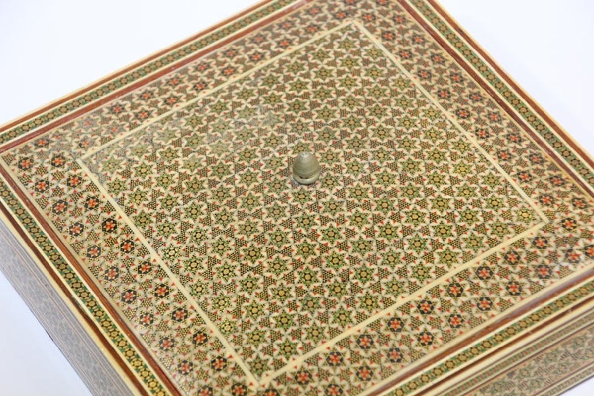 Moorish Micro Mosaic Inlaid Jewelry Box