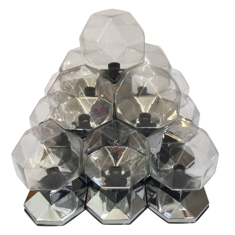 Extra Large Modular Wall or Ceiling Lamp by Motoko Ishii for Staff, 1970s