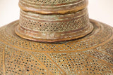 Antique Middle Eastern Oriental Brass Islamic Mughal Floor Lamp 19th C