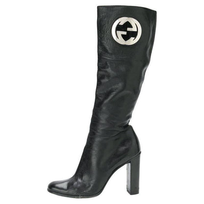 GUCCI by Tom Ford Black Leather Boots 1999