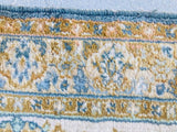 1950s Hand Knotted Green Runner from Turkey