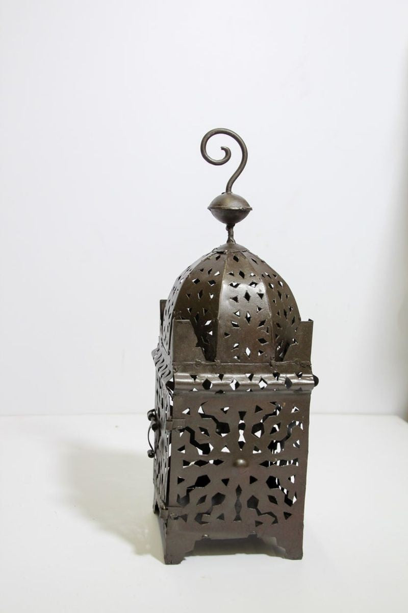 Moroccan Hurricane Metal Candle Lantern