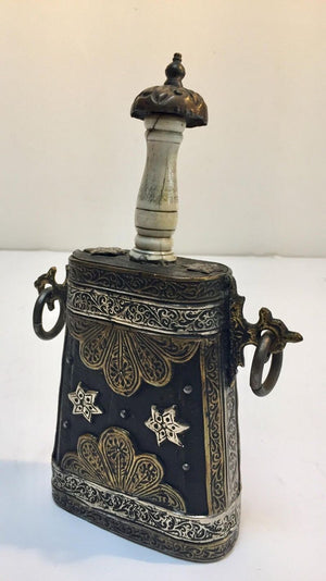 Moroccan Antique Tribal Case Flask
