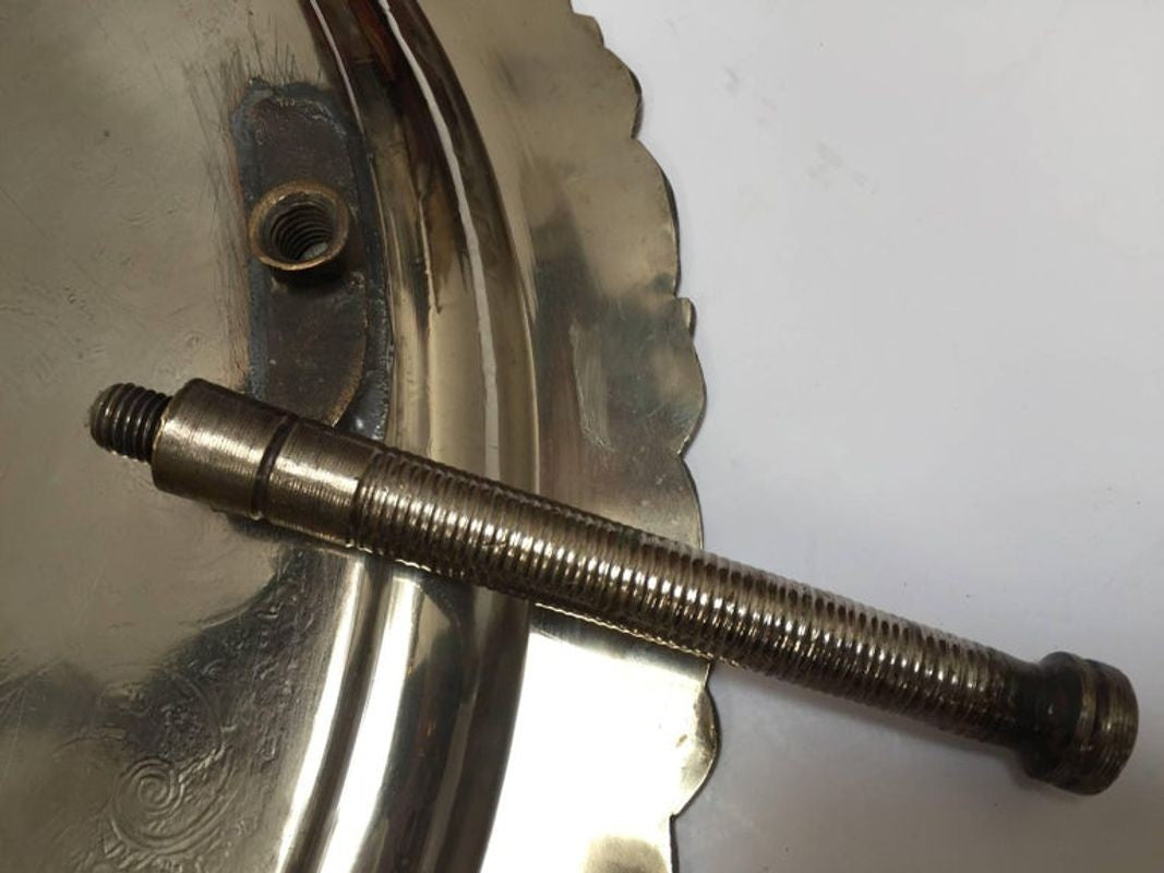 Moroccan Handcrafted Silver Round Tray