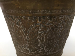 Anglo-Raj Mughal Bronzed Copper Vessel Bucket