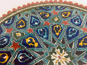 Hand Painted Ceramic Decorative Moorish Plate