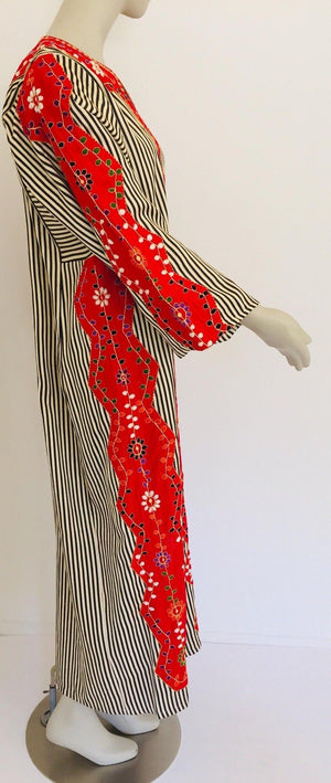 Vintage Middle Eastern Ethnic Caftan, Kaftan Maxi Dress
