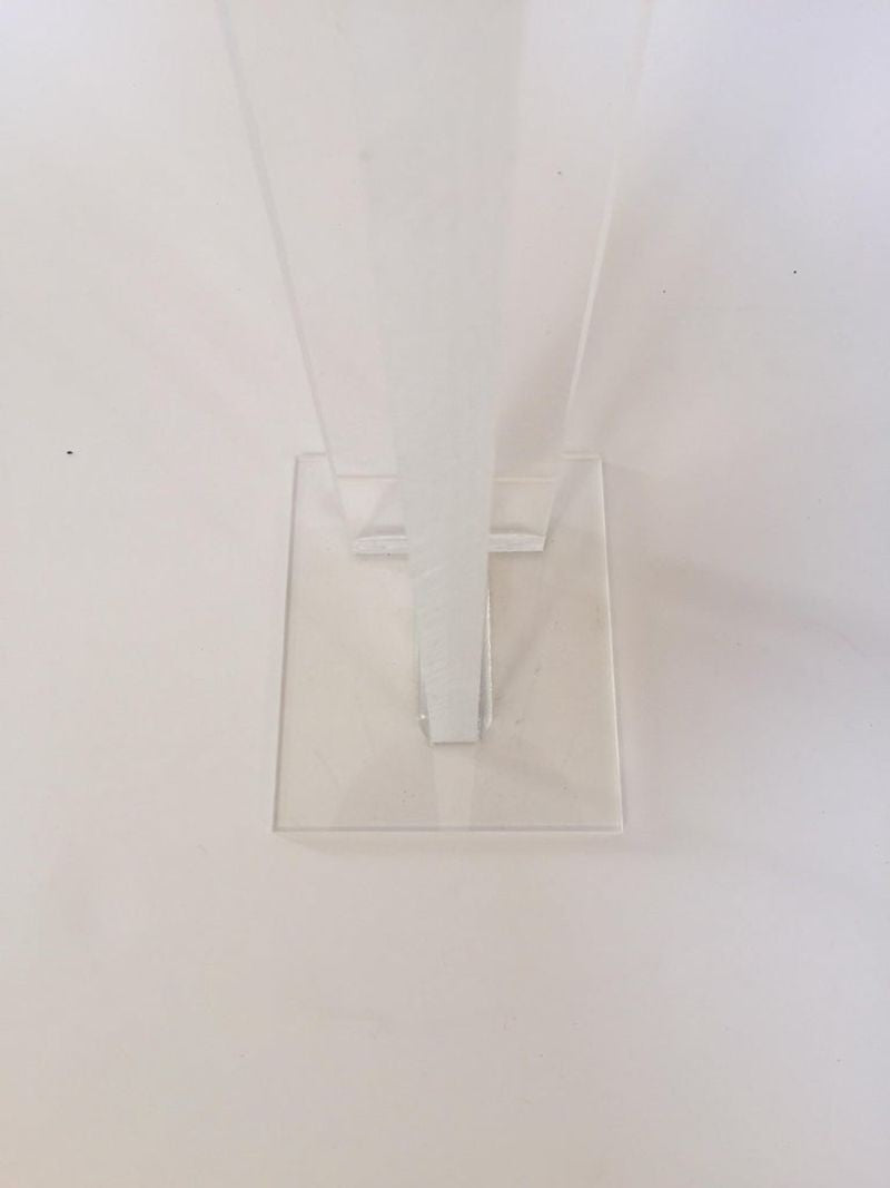 Yoruba Nigeria African Royal Beaded Headdress Crown on Lucite Stand