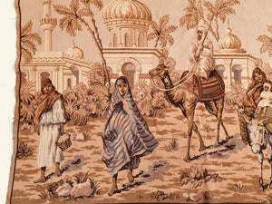 Large Tapestry with an 19th Century Orientalist Scene and Moorish Architecture