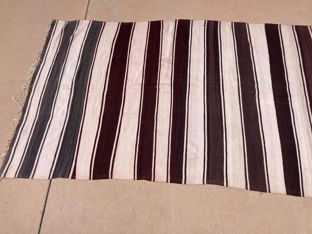 Moroccan Vintage Tribal Kilim Textile, circa 1960