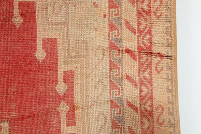 Vintage Moroccan Berber Tribal Rug, Handwoven Wool & Goat Hair, 1960s