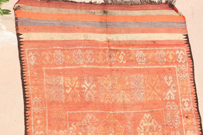 Vintage Moroccan Berber Tribal Wool Rug, 1960s, 6 x 11 Ft
