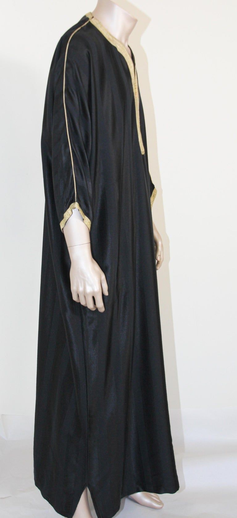 Moroccan Black Vintage Gentleman Caftan