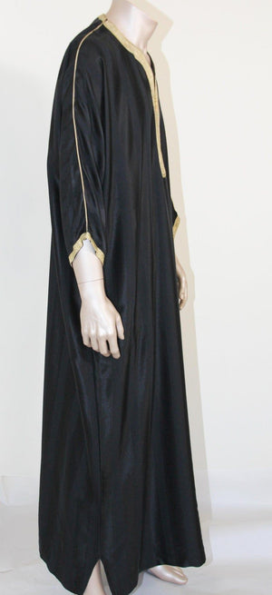 Moroccan Black Vintage Gentleman Caftan