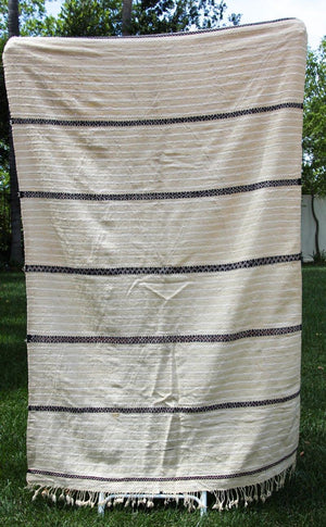 Vintage Tribal Moroccan Textile Handcrafted Wedding Blanket Throw with Sequins