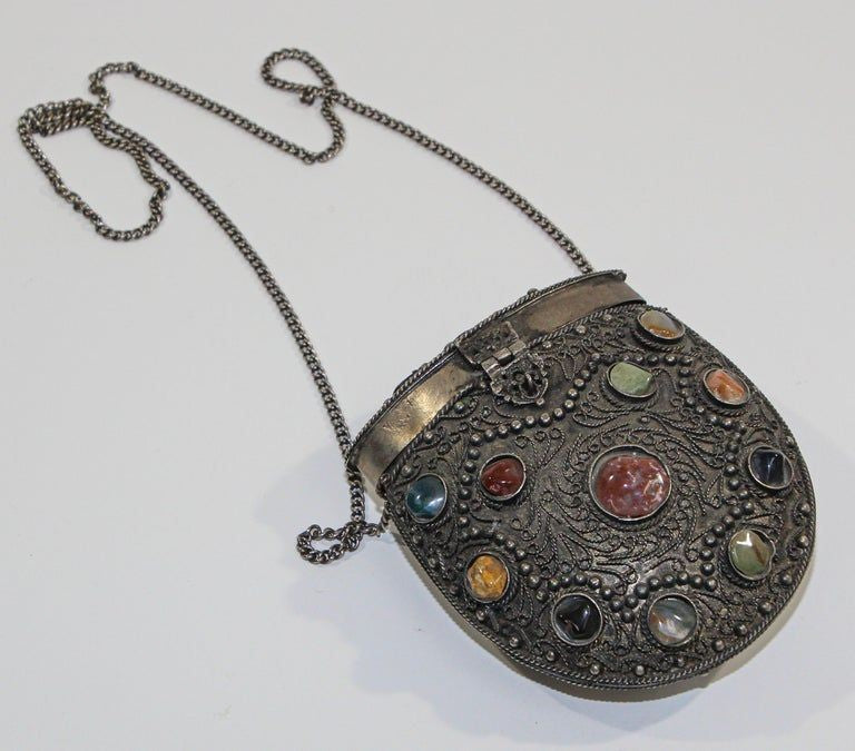 Vintage metal clearance purse