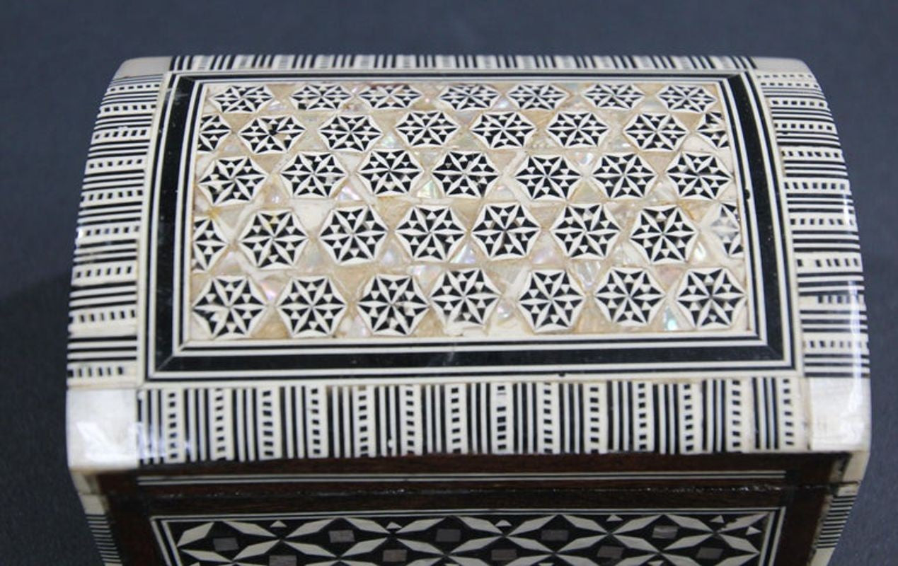 Middle Eastern Moorish Handcrafted Mosaic Decorative Box