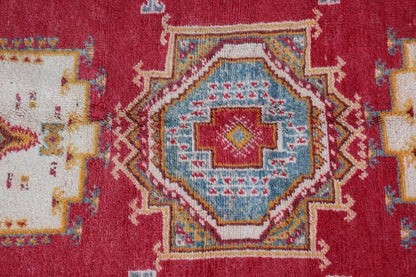 Vintage Moroccan Berber Rug by Weaver Tribes, Hand-Woven Wool, 1960