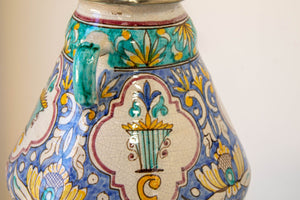 Moroccan Moorish Ceramic Table Lamp with Spanish Granada Design
