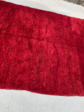 Vintage Red Tribal Moroccan Rug