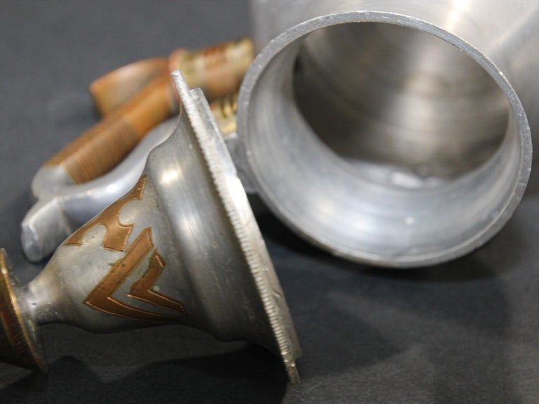 Tuareg African Pewter Tea Pot from Mauritania