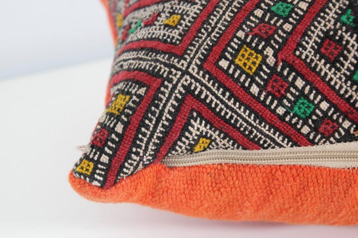 Moroccan African Tribal Throw Kilim Pillow