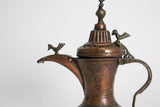 19th c Antique Middle Eastern Dallah Turkish Ottoman Bronze Copper Coffee Pot