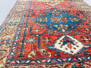 Hand Knotted Vintage Carpet Runner from Turkey