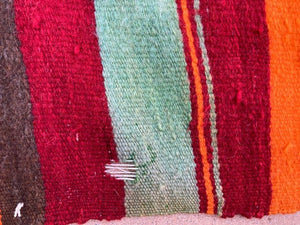 Moroccan Vintage Flat-Weave Kilim Rug North Africa