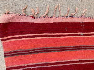 Moroccan Vintage Flat-Weave Tribal Kilim Rug