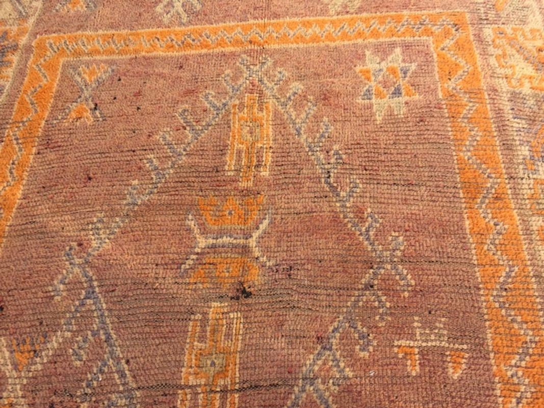 1940s Vintage Moroccan Berber Rug
