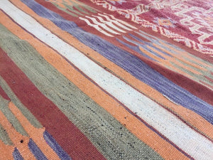 1960s Authentic Moroccan Vintage Tribal Rug