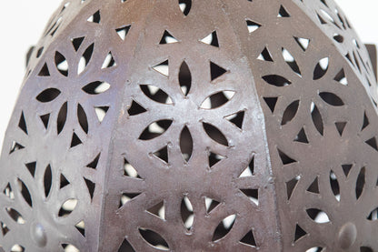 Hand-Crafted Moroccan Hurricane Candle Lantern in Moorish Style